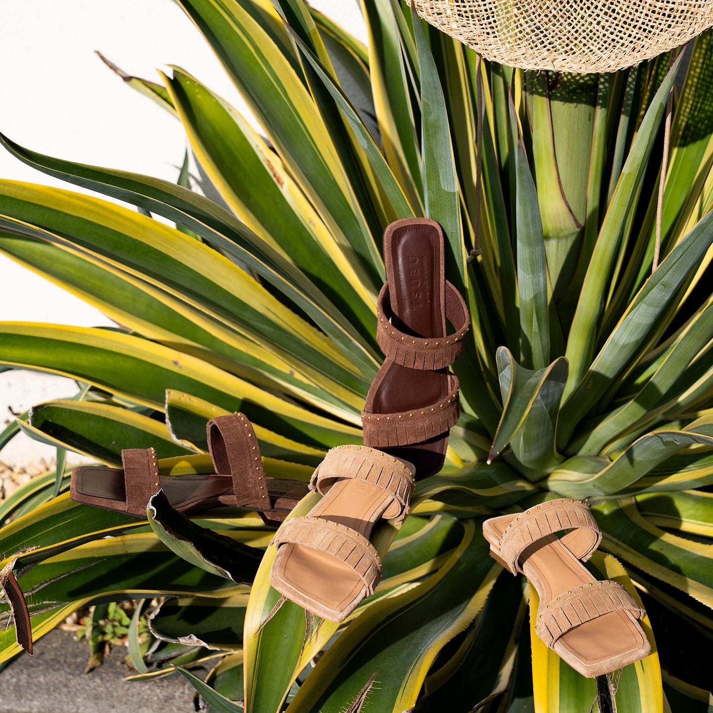 《春夏新作》【TSUBU】フリンジミュール_GE26975