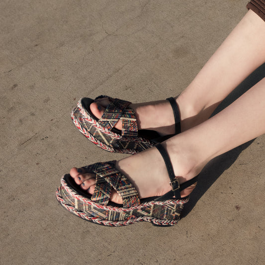 ■アフリカンプラットフォームサンダル_GE23965